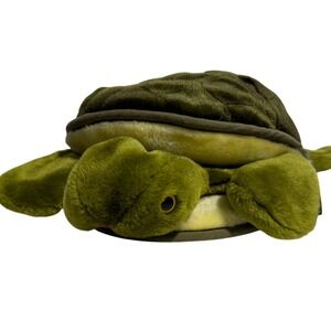 Folkmanis Turtle Tortoise Hand Puppet Full Body Green Soft‎ Toy Plush 11"